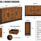 Rustic Industrial Sideboard – Wood & Metal Storage Cabinet