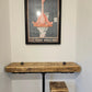 Rustic 2-Tier Shelving Unit – Wood & Metal Shelf for Storage & Display - DK Fabrications