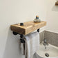 Rustic Towel Holder – Wooden & Metal Bathroom Accessory - DK Fabrications
