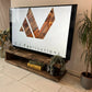 Industrial Rustic TV Stand – Solid Wood & Metal - DK Fabrications