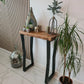 Industrial Rustic Console Table – Solid Wood & Metal - DK Fabrications