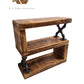 Handmade Rustic Side Table – Solid Wood Accent Table - DK Fabrications