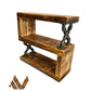 Handmade Rustic Side Table – Solid Wood Accent Table - DK Fabrications
