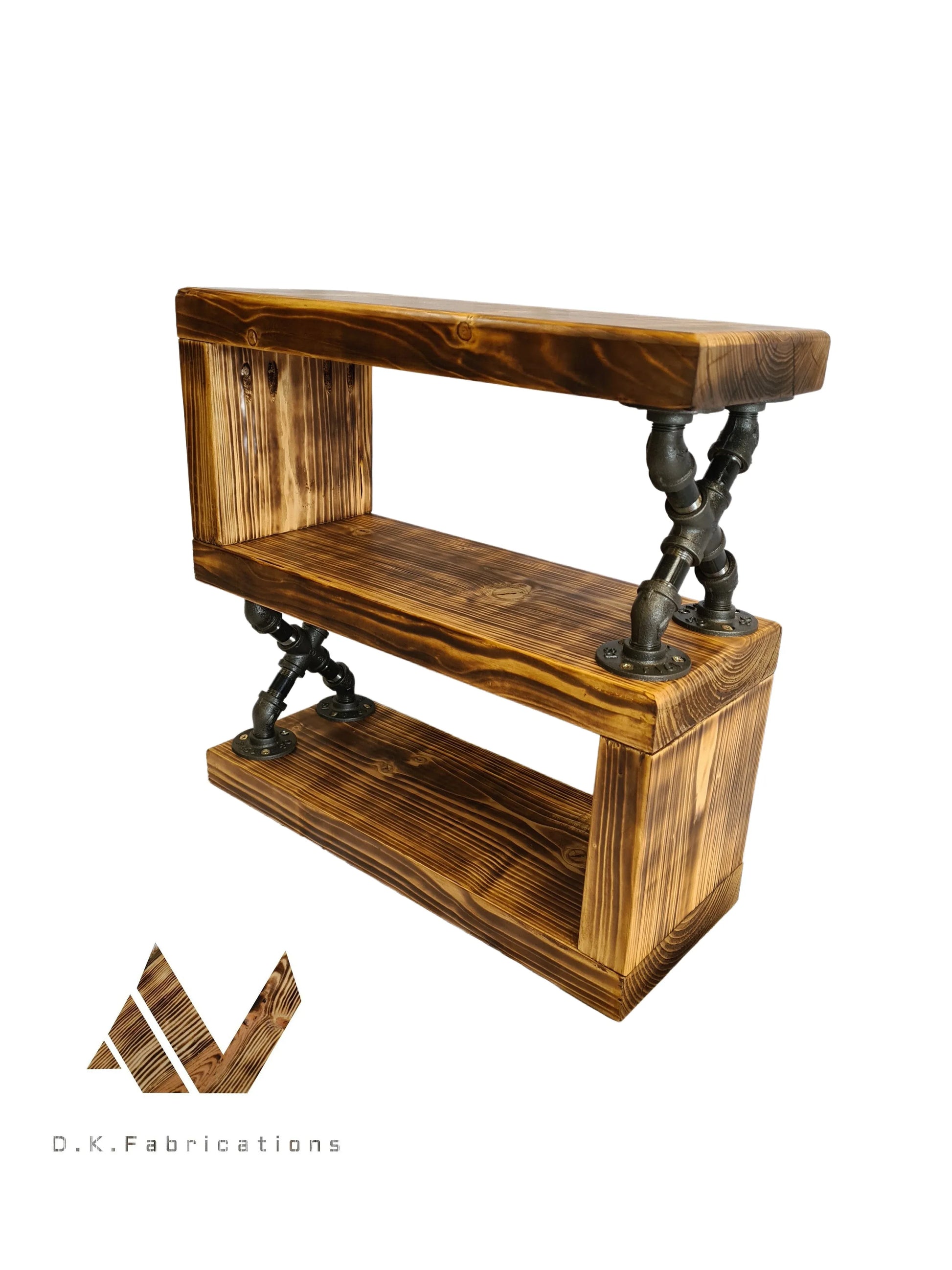 Handmade Rustic Side Table – Solid Wood Accent Table - DK Fabrications