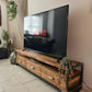 Industrial TV Stand with Drawers – Wood & Metal Media Console - DK Fabrications