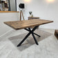 ndustrial Dining Table with Spider-Style Legs – Solid Wood & Metal - DK Fabrications