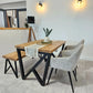 Industrial Dining Table – Wood & Metal Table - DK Fabrications