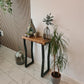 Industrial Rustic Console Table – Solid Wood & Metal - DK Fabrications