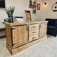 Industrial Sideboard – Wood & Metal Storage Cabinet - DK Fabrications