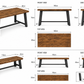 Handmade Dining Table with Steel Legs – Rustic Industrial Solid Wood | UK Made