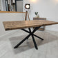 ndustrial Dining Table with Spider-Style Legs – Solid Wood & Metal - DK Fabrications