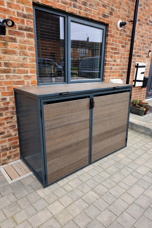 Double Bin & Parcel Storage Shed