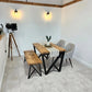 Industrial Dining Table – Wood & Metal Table - DK Fabrications