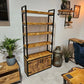 Rustic Industrial Bookshelf – Solid Wood & Metal - DK Fabrications