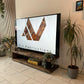 Industrial Rustic TV Stand – Solid Wood & Metal - DK Fabrications