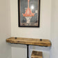 Rustic 2-Tier Shelving Unit – Wood & Metal Shelf for Storage & Display - DK Fabrications