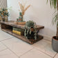 Industrial Rustic TV Stand – Solid Wood & Metal - DK Fabrications