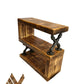Handmade Rustic Side Table – Solid Wood Accent Table - DK Fabrications