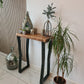 Industrial Rustic Console Table – Solid Wood & Metal - DK Fabrications
