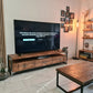 Industrial TV Stand with Drawers – Wood & Metal Media Console - DK Fabrications