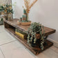 Industrial Rustic TV Stand – Solid Wood & Metal - DK Fabrications