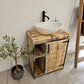 Rustic Vanity Unit – Industrial-Style Bathroom Cabinet for Small Spaces - DK Fabrications