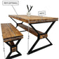 Chunky Solid Wood Dining Table – Rustic Farmhouse Style - DK Fabrications