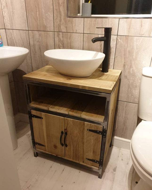 Vanity unit-rustic-handmade | UK Made - DK Fabrications