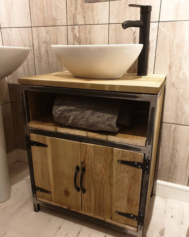 Vanity unit/rustic/handmade