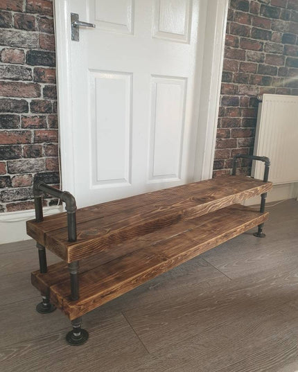 Shoe rack rustic industrial | UK Made - DK Fabrications