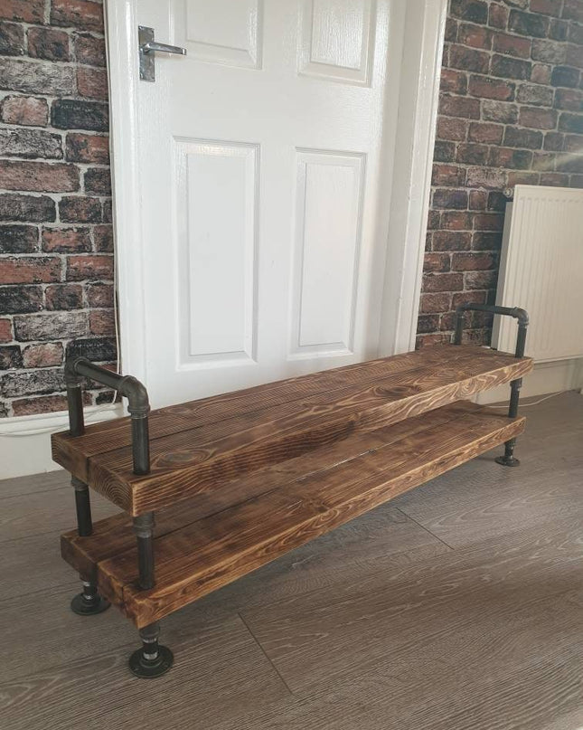 Shoe rack rustic industrial | UK Made - DK Fabrications