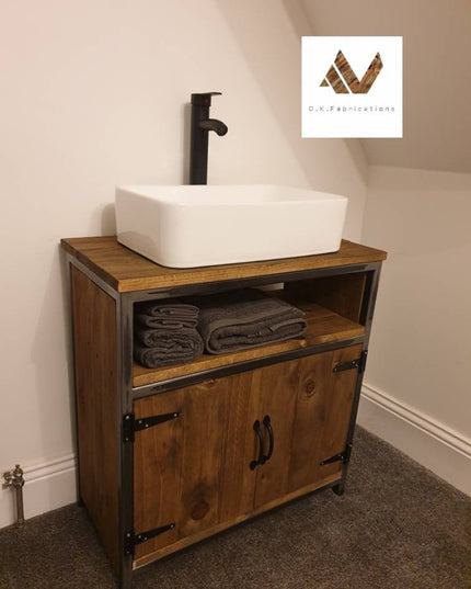 Vanity unit-rustic-handmade | UK Made - DK Fabrications