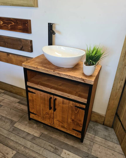 Vanity unit-rustic-handmade | UK Made - DK Fabrications