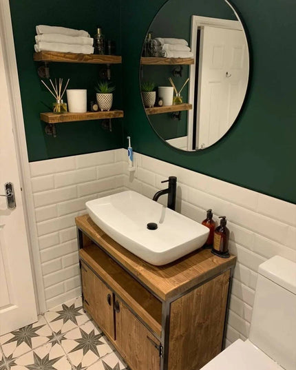Vanity unit-rustic-handmade | UK Made - DK Fabrications