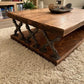 Handmade Industrial Rustic Coffee Table – Solid Wood & Steel Frame - DK Fabrications