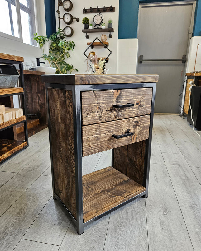 Industrial vanity unit-rustic | UK Made - DK Fabrications