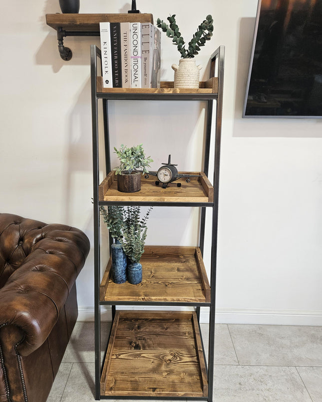 Industrial bookshelf-bookcase- shelving-storage | UK Made - DK Fabrications