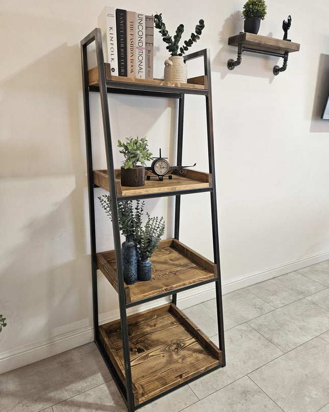 Industrial bookshelf-bookcase- shelving-storage | UK Made - DK Fabrications