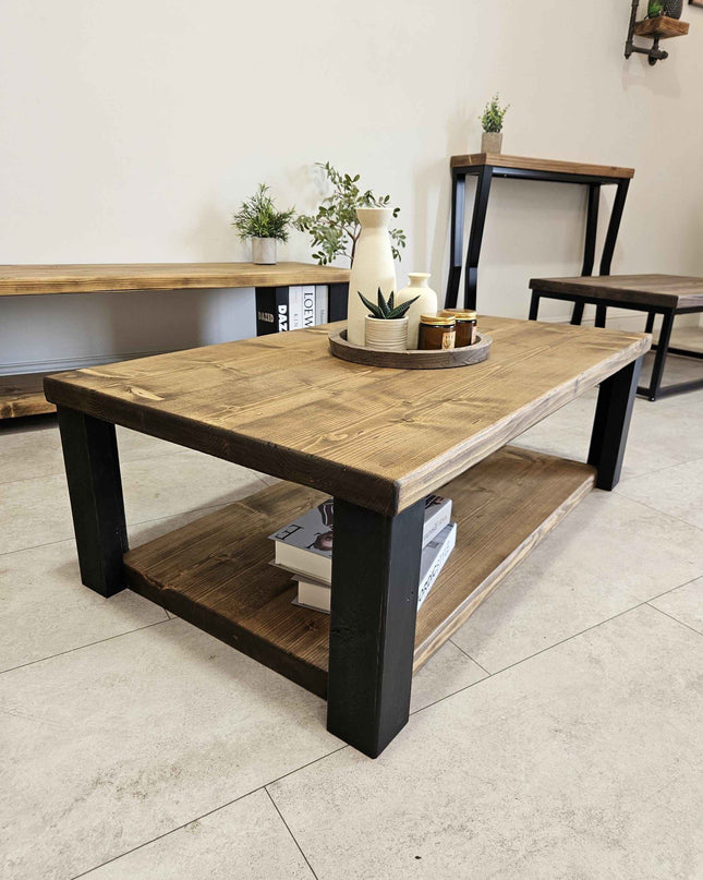 Coffee table rustic-handmade- farm house style | UK Made