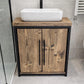 Bathroom vanity unit storage handmade