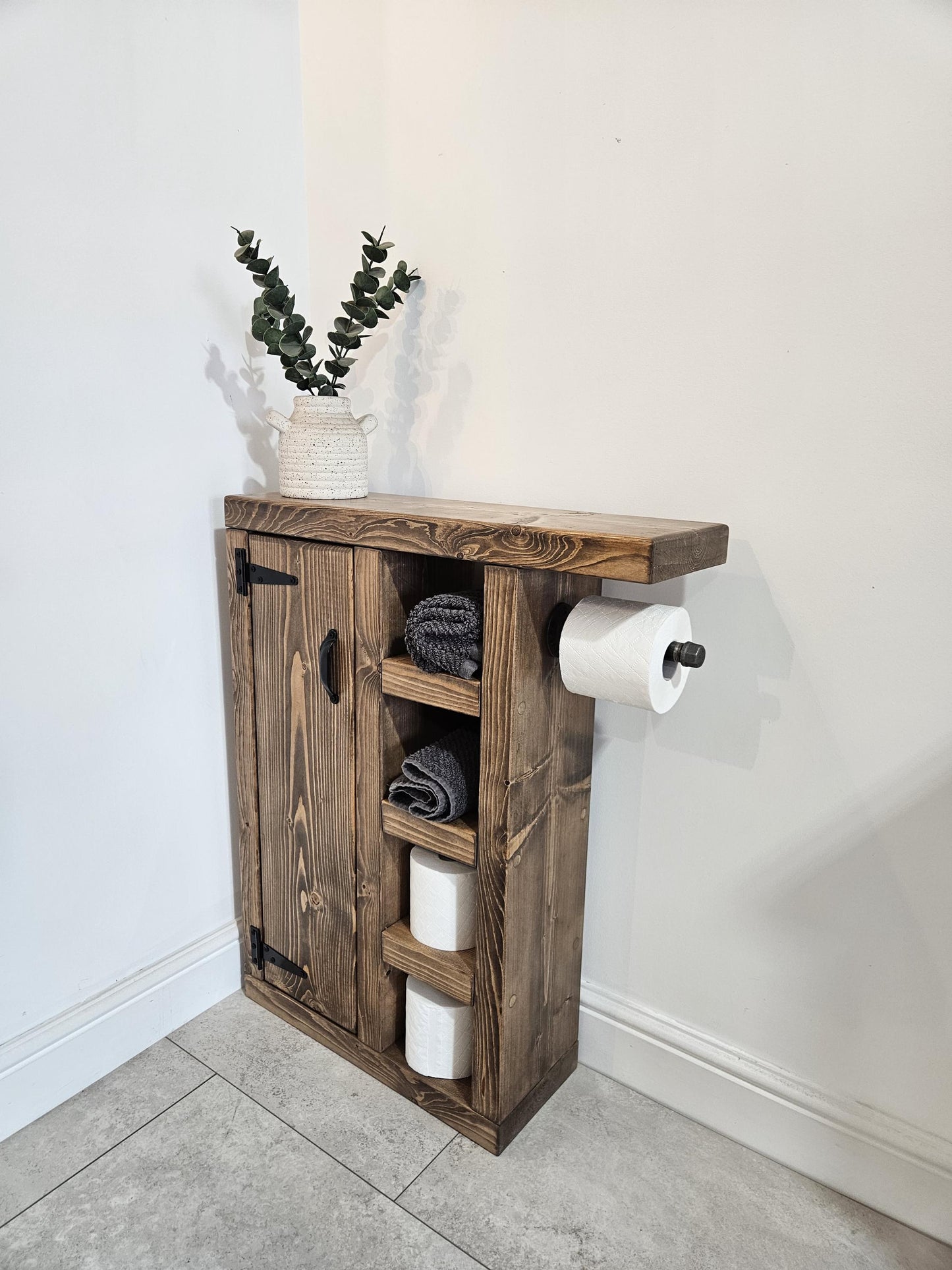 Bathroom cupboard storage handmade