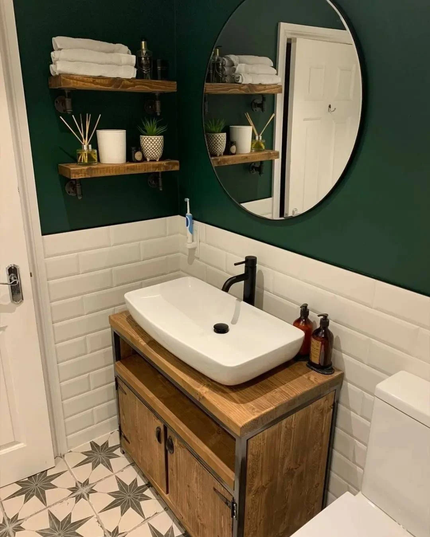Rustic Bathroom Vanity Unit-cupboard | UK Made - DK Fabrications