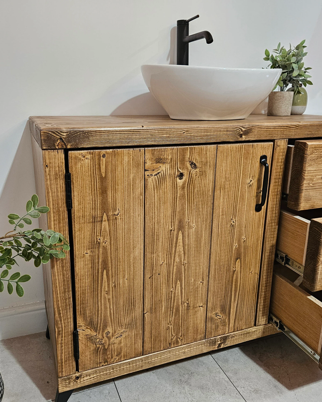 Vanity unit-modern-industrial | UK Made - DK Fabrications