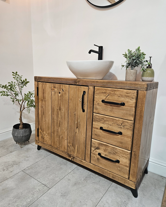 Vanity unit-modern-industrial | UK Made - DK Fabrications