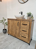 Vanity unit-modern-industrial | UK Made - DK Fabrications