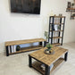 Rustic TV Stand – Industrial Furniture Media Console - DK Fabrications