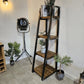 Ladder Bookshelf – Industrial Ladder Shelf for Storage & Display - DK Fabrications