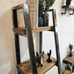 Ladder Bookshelf – Industrial Ladder Shelf for Storage & Display - DK Fabrications