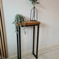 Industrial Side Table – Slim Narrow Console Table for Hallway & Living Room - DK Fabrications