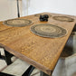 Handmade Solid Oak Dining Table – 160cm Industrial Style - DK Fabrications